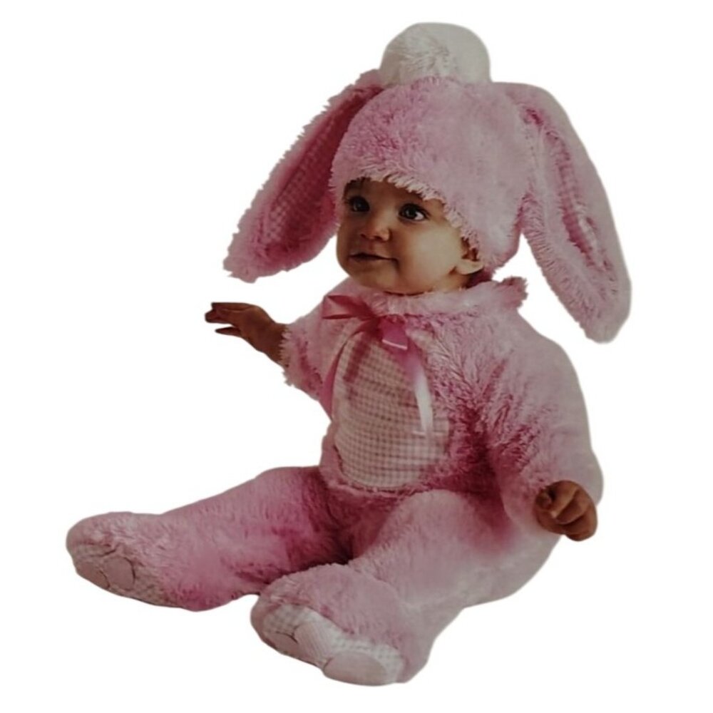 Celebrate Infant 6 to 12 Months Pink Rabbit Complete 2 Piece Halloween Costume